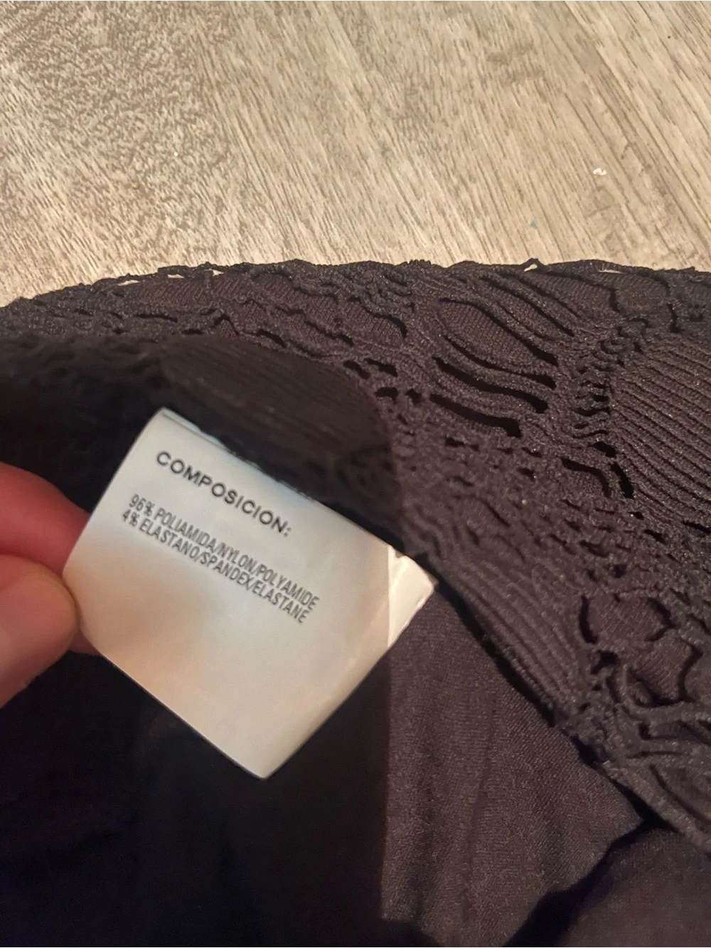 Phax Swimwear Maxi Skirt Lace Black Size Medium M